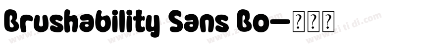 Brushability Sans Bo字体转换